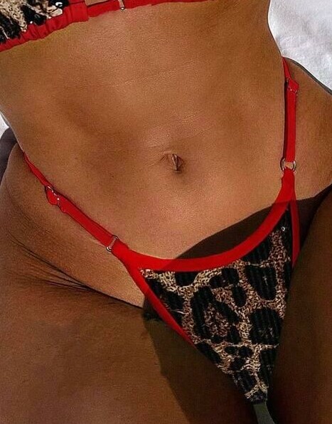 dół od bikini animal print