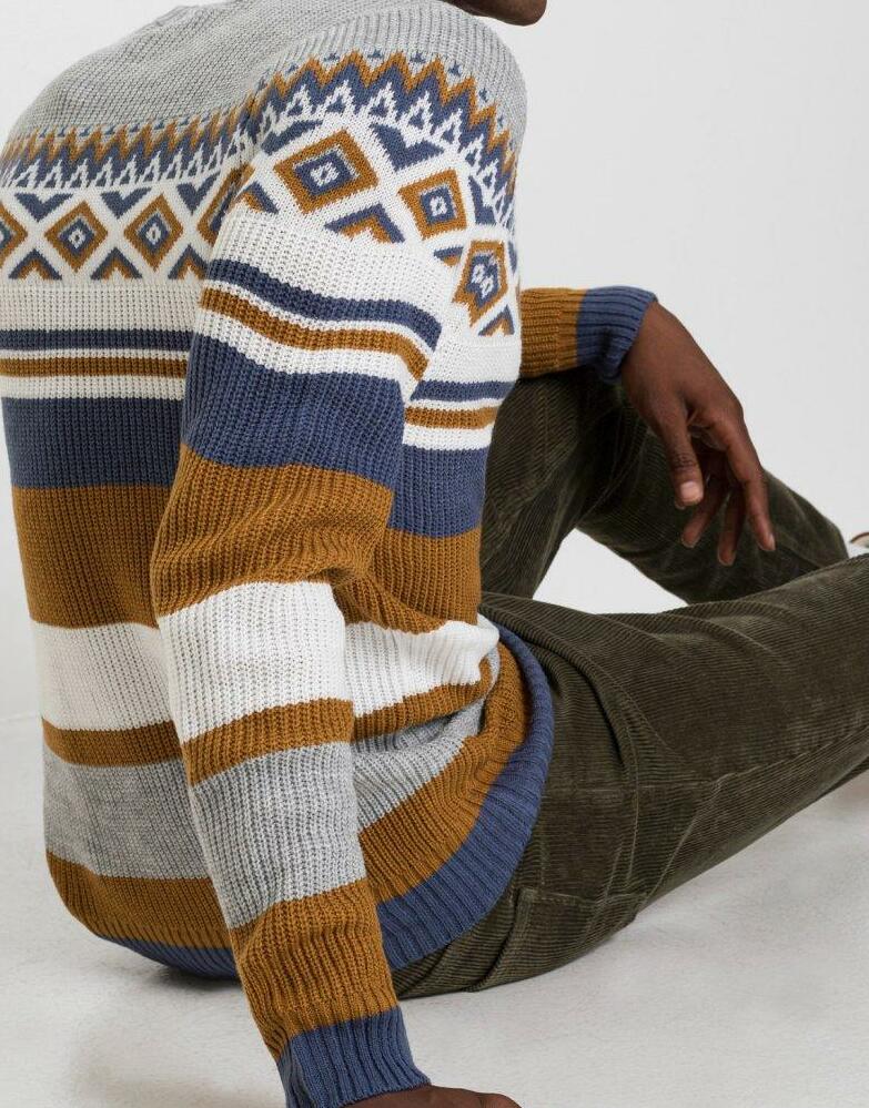 SWETER W NORWESKI PRINT 