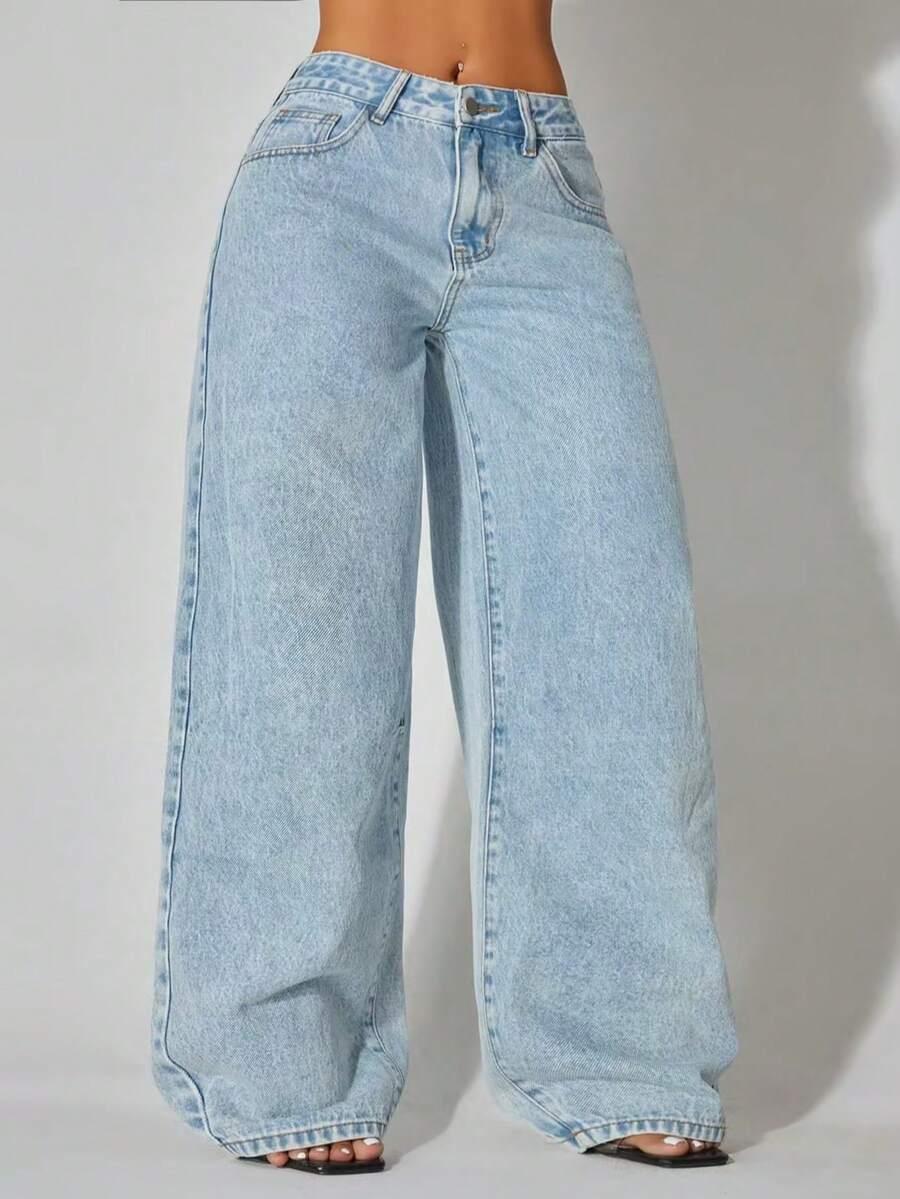NIEBIESKIE SPODNIE JEANS