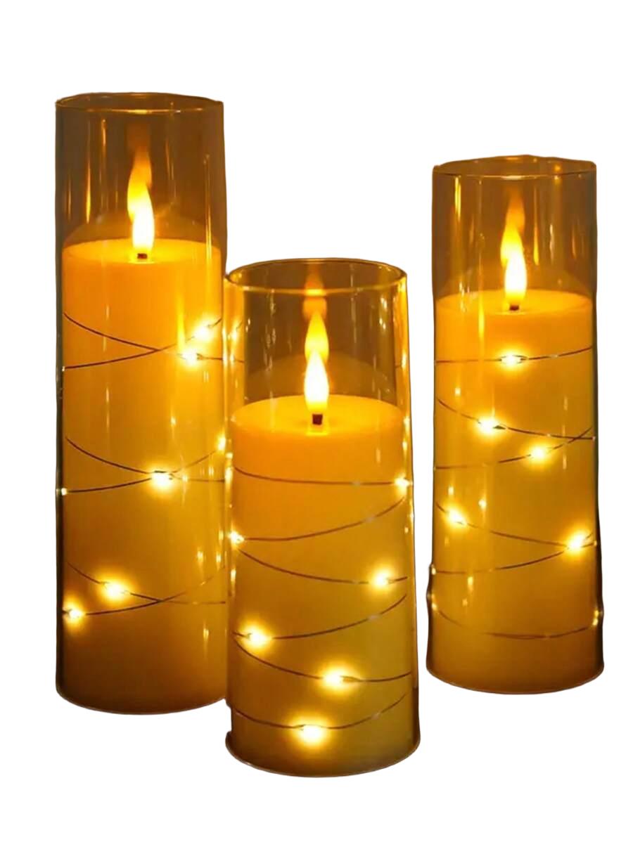 świece ozdobne 5-pack