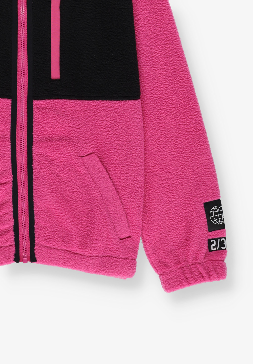 rozpinana bluza polar kontrast