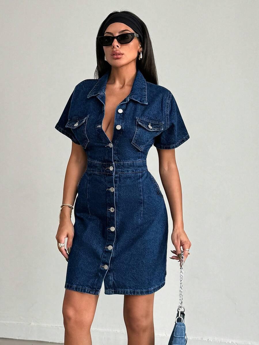 JEANSOWA MINI SUKIENKA