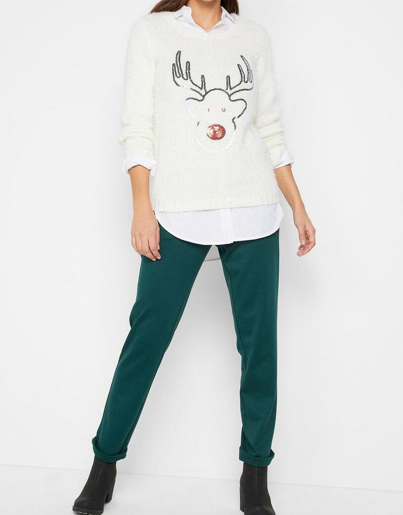 SWETER Z MOTYWEM RENIFERA 