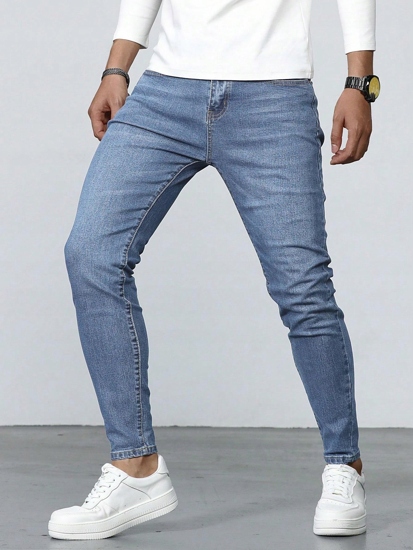 NIEBIESKIE SPODNIE JEANS