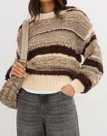 SWETER DAMSKI PLUS SIZE OKRĄGŁY DEKOLT