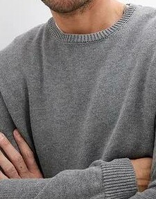 SWETER MĘSKI SZARY
