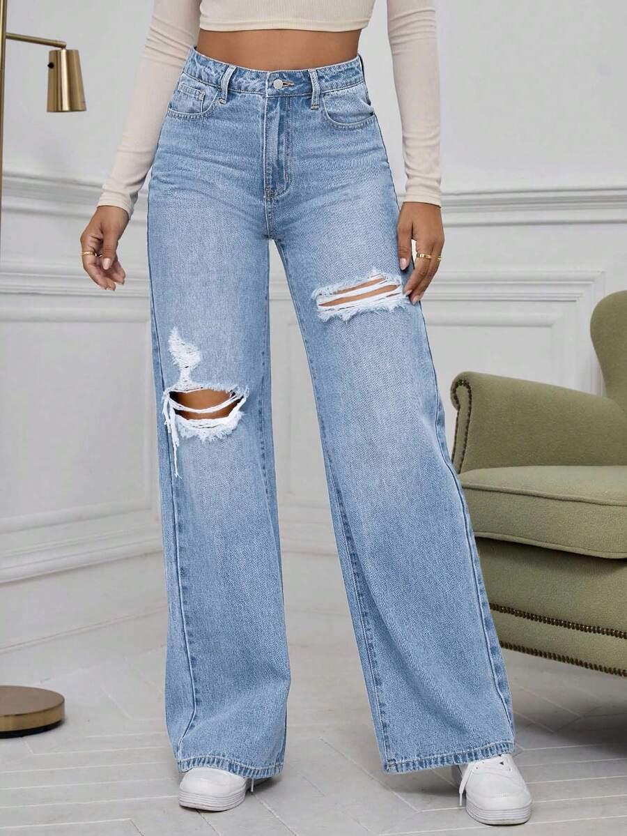 NIEBIESKIE SPODNIE JEANS 