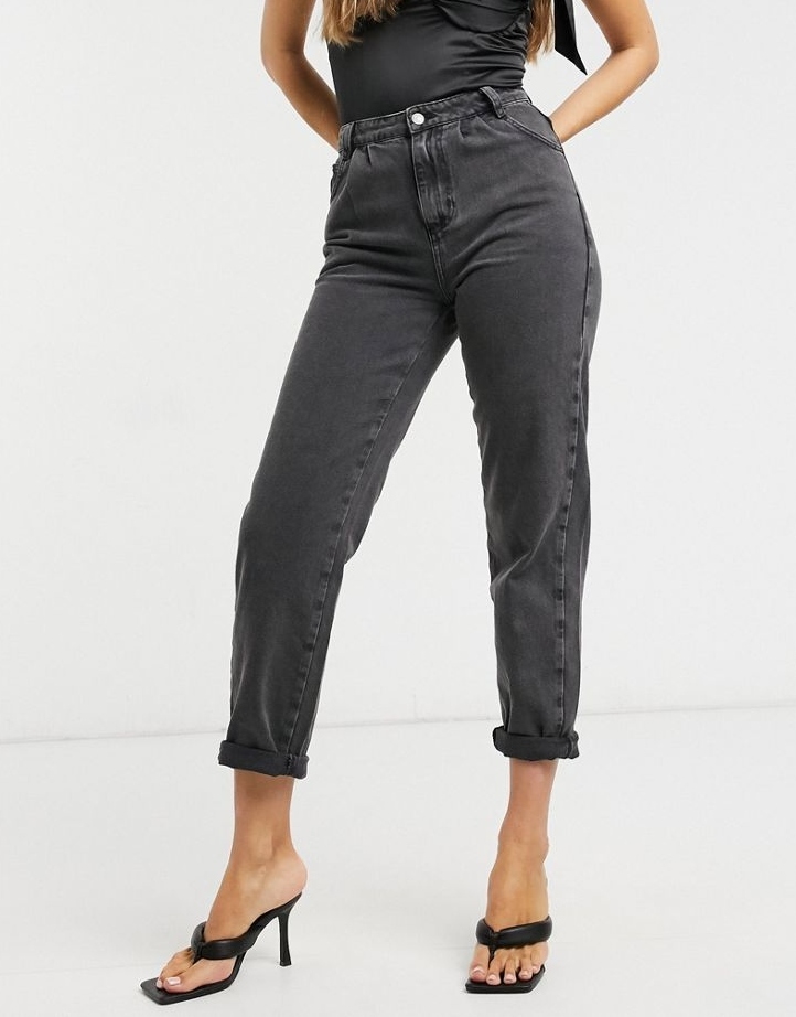 SPODNIE MOM JEANS WYSOKI STAN