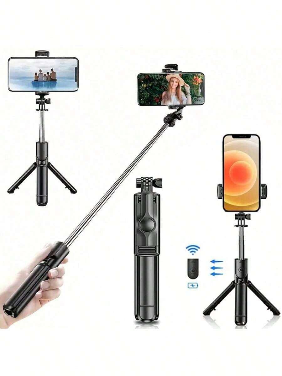 czarny selfie stick