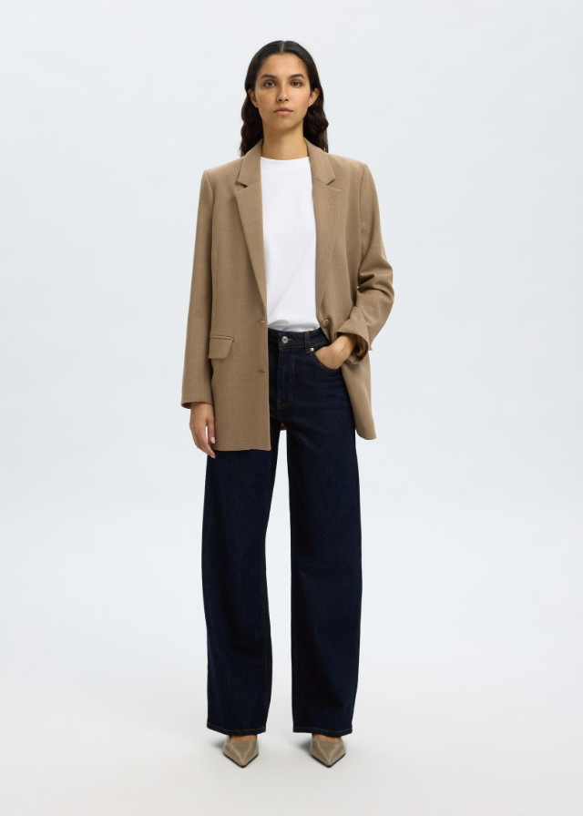 spodnie wide leg jeans wysoki stan