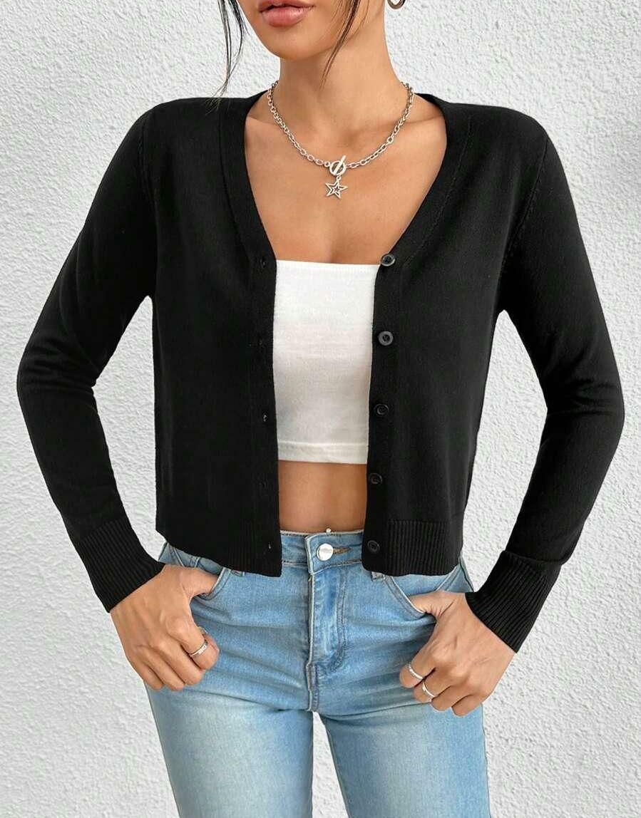CZARNY ROZPINANY SWETER 