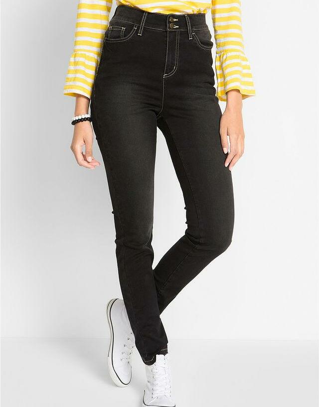 CZARNE SPODNIE JEANS