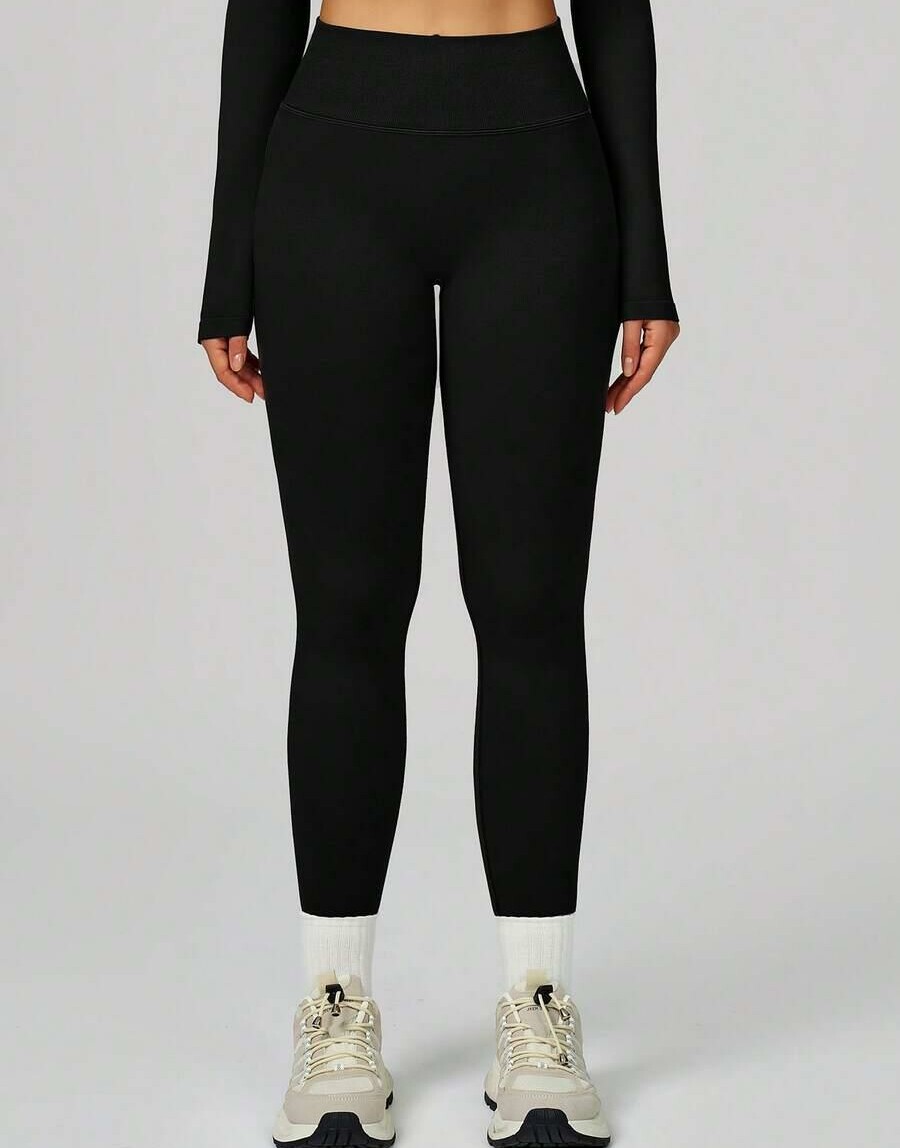 CZARNE LEGGINSY WYSOKI STAN
