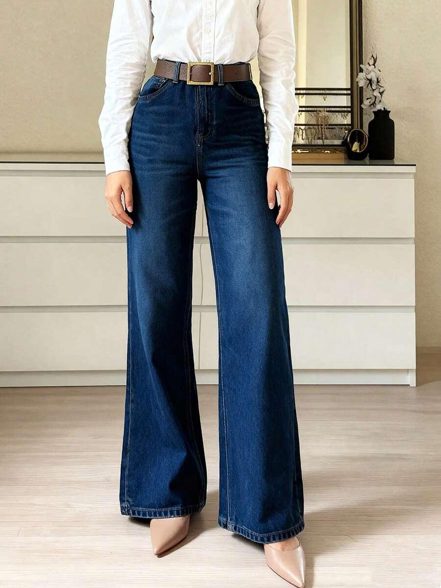 NIEBIESKIE SPODNIE JEANS
