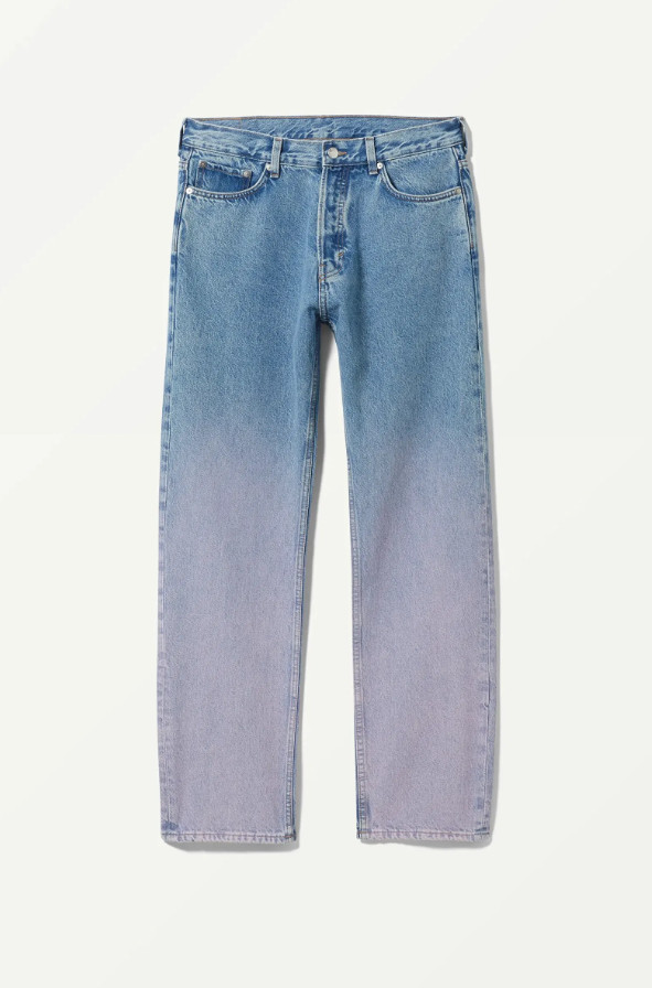 PROSTE SPODNIE JEANS OMBRE