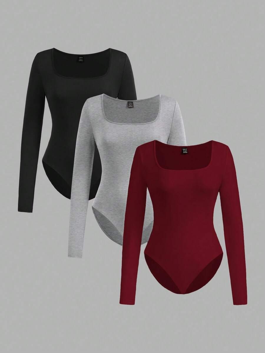BODU długi rękaw 3-PACK