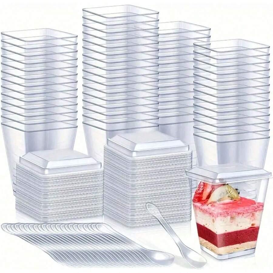 plastikowe kubeczki na deser 25szt