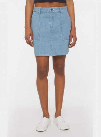 NIEBIESKA MINI SPÓDNICA JEANS