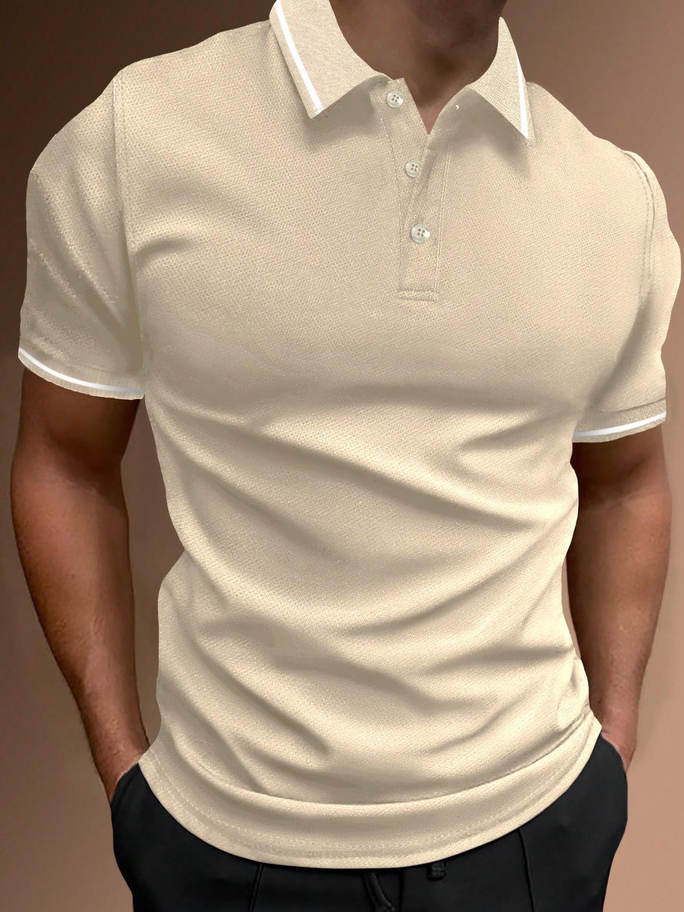 beżowa koszulka polo