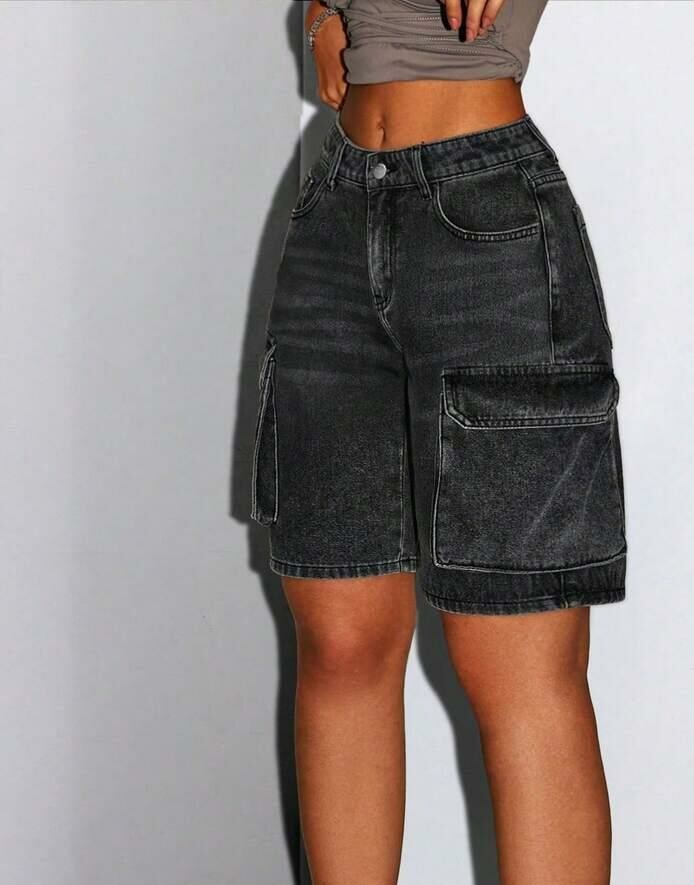 krótkie spodenki jeans kieszenie