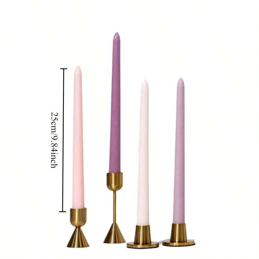 różowe świece 3-pack