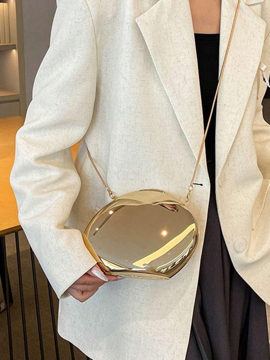 ZŁOTA TOREBKA ŁAŃCUSZEK 