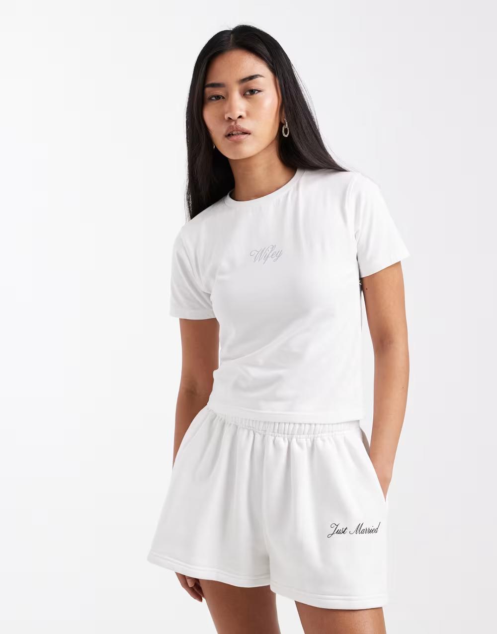 biały t-shirt krótki rękaw