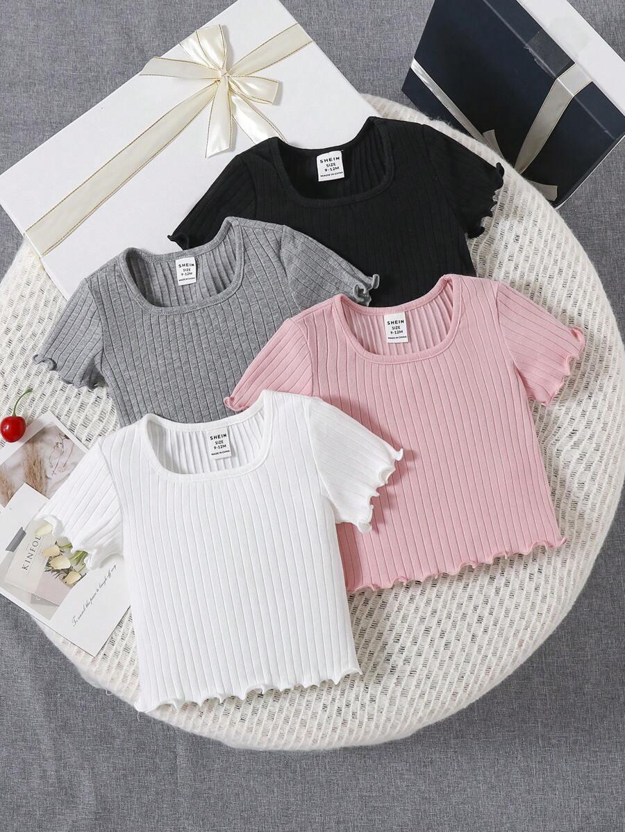 t-shirt prążki 4-pack