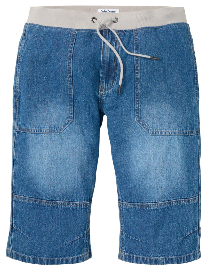 SPODENKI MĘSKIE JEANSOWE PLUS SIZE PRZED KOLANO