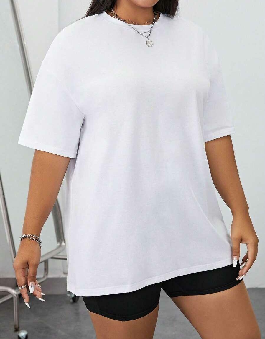 BIAŁY T-SHIRT CASUAL 