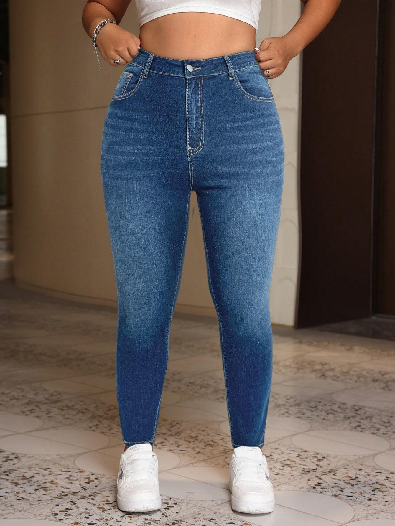 NIEBIESKIE SPODNIE JEANS