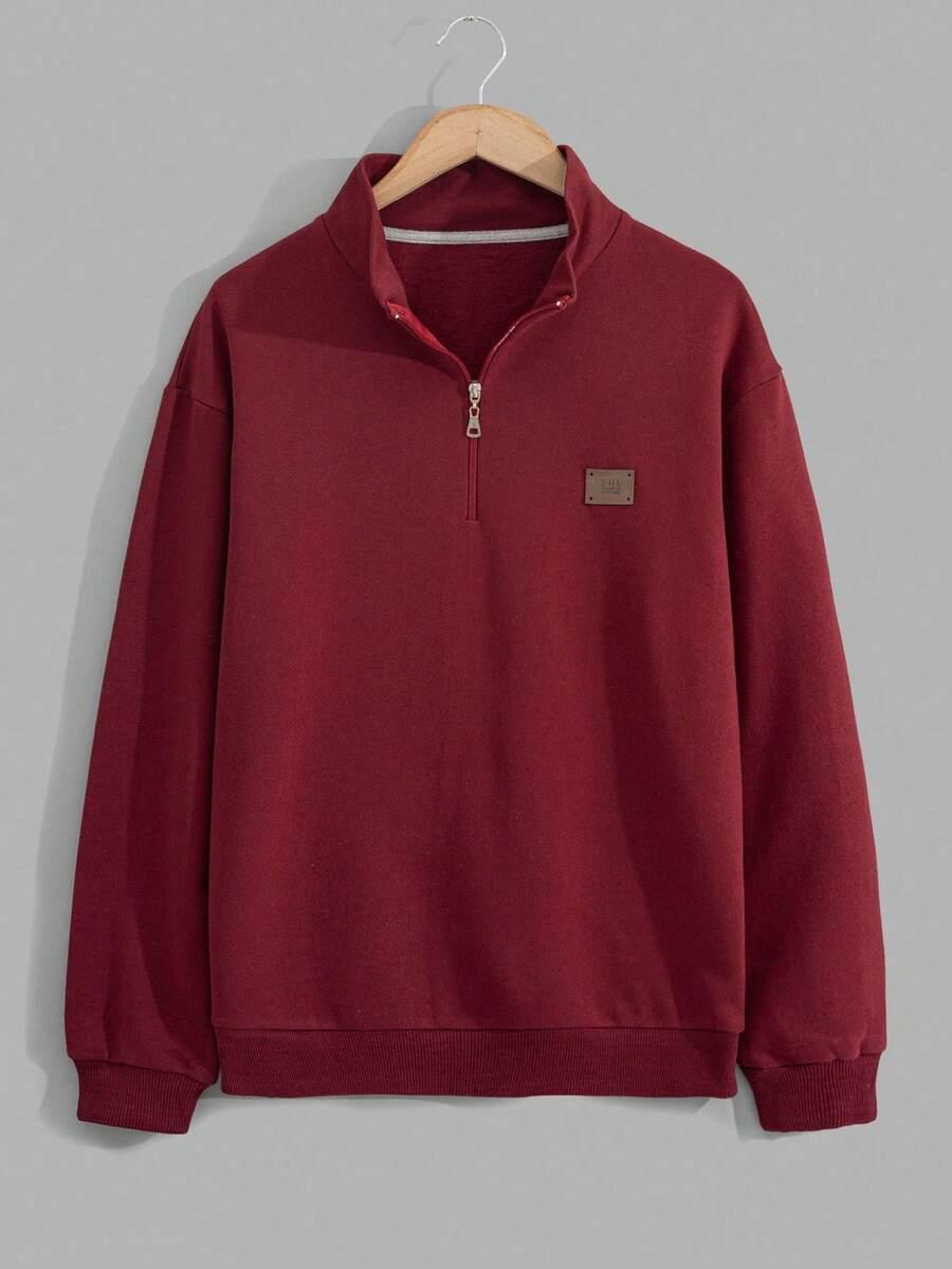 bordowa bluza zip