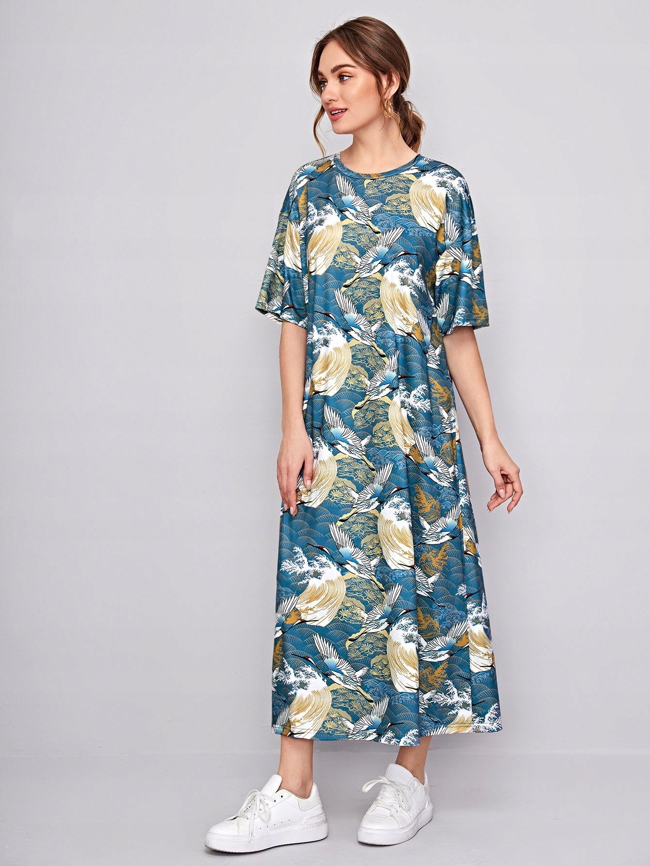 maxi sukienka print