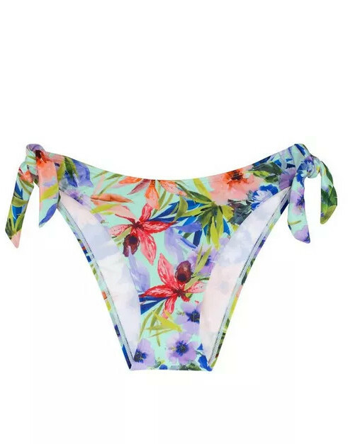 dół od bikini kwiaty print wiązanie