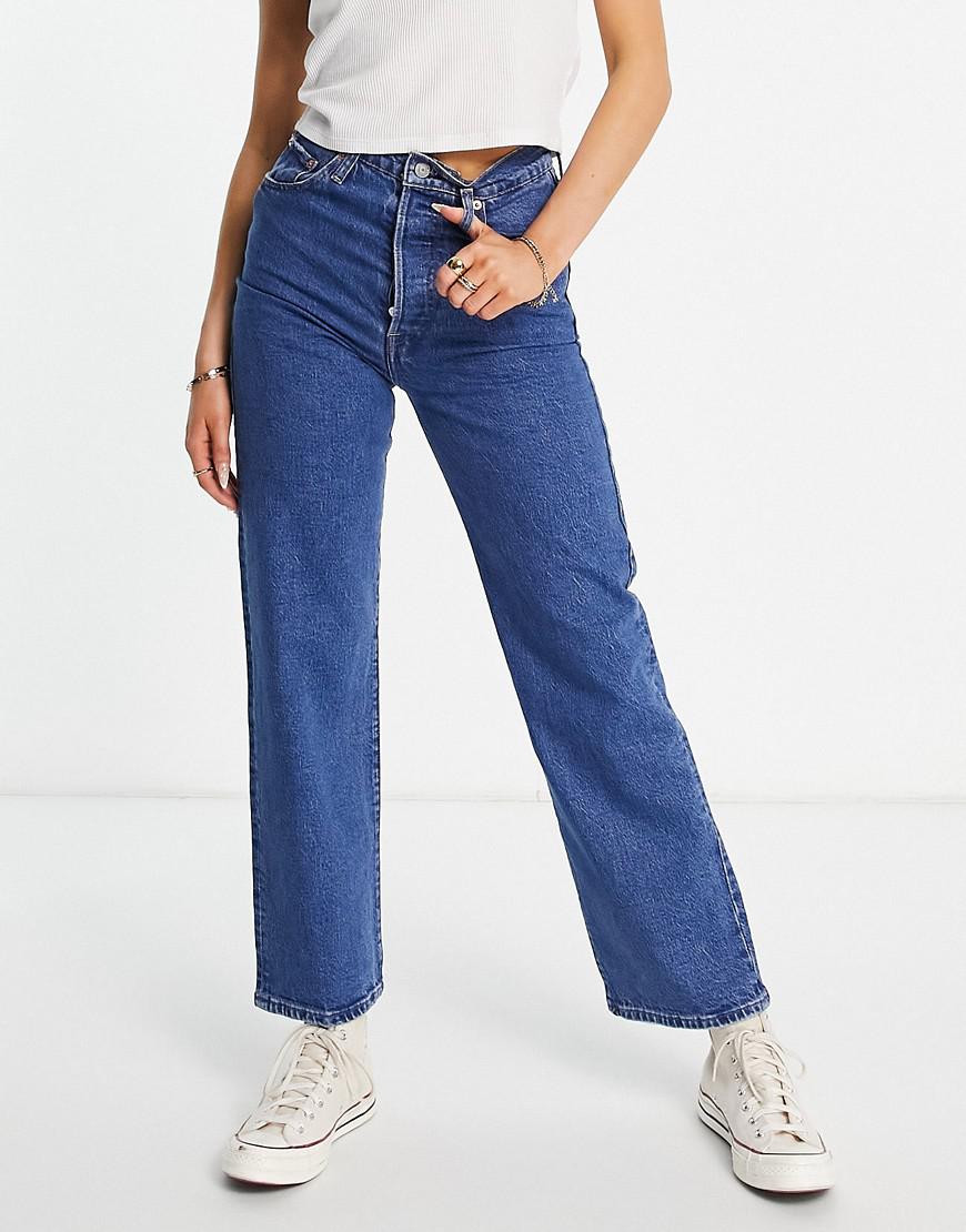 NIEBIESKIE SPODNIE JEANS