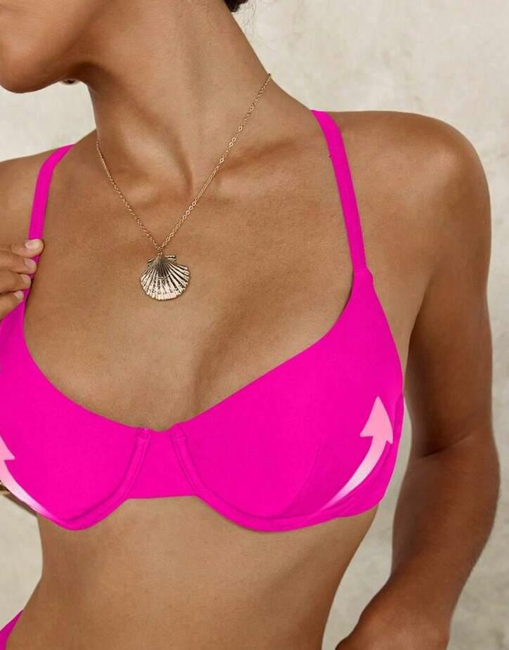 różowa góra od bikini 