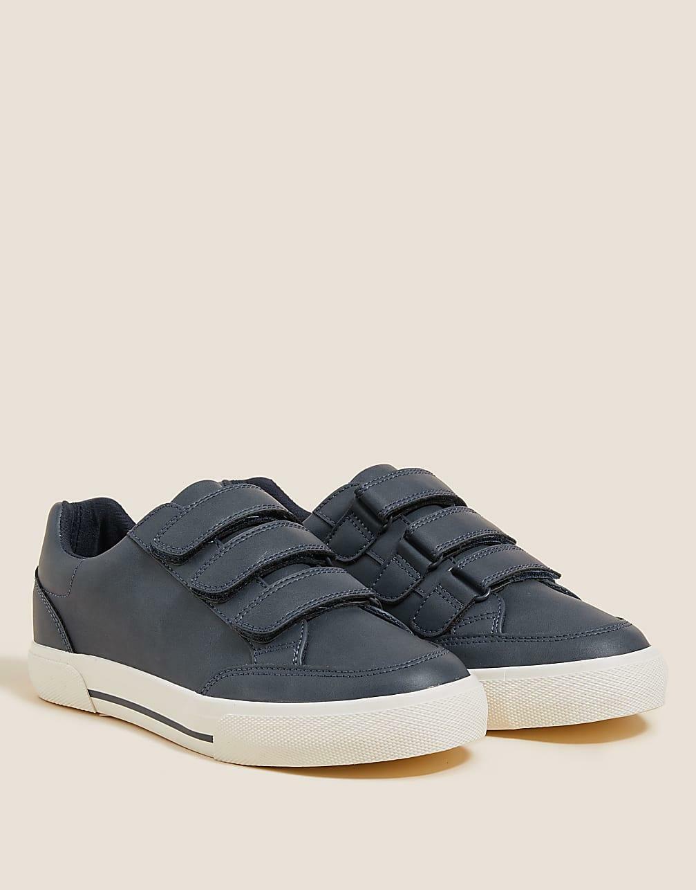 GRANATOWE BUTY RZEPY T72-2774L-F0