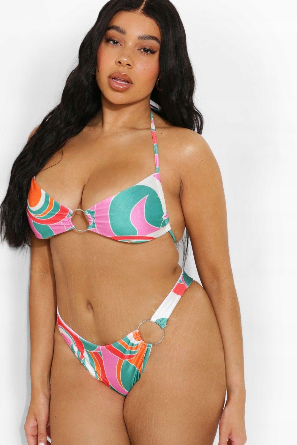 dół bikini print wstawka