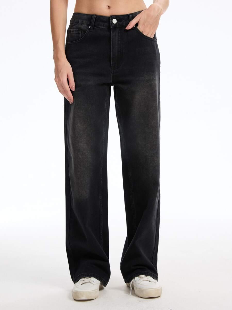 czarne spodnie jeans