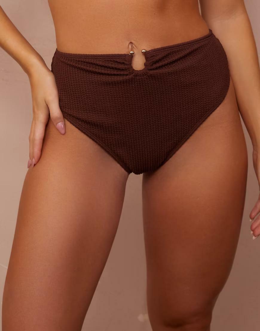 BRĄZOWY DÓŁ OD BIKINI 