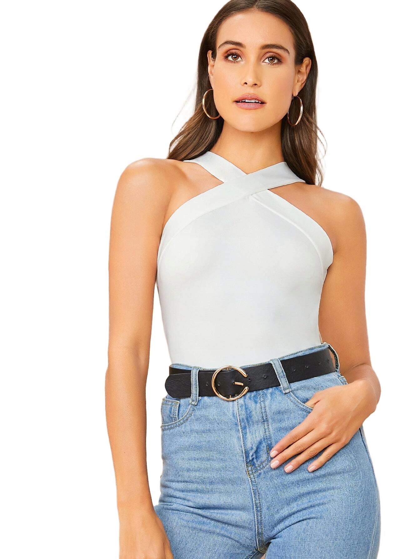 biały top casual