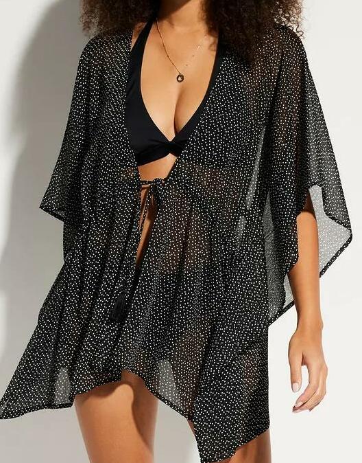 KIMONO PLAŻOWE Z SZYFONU