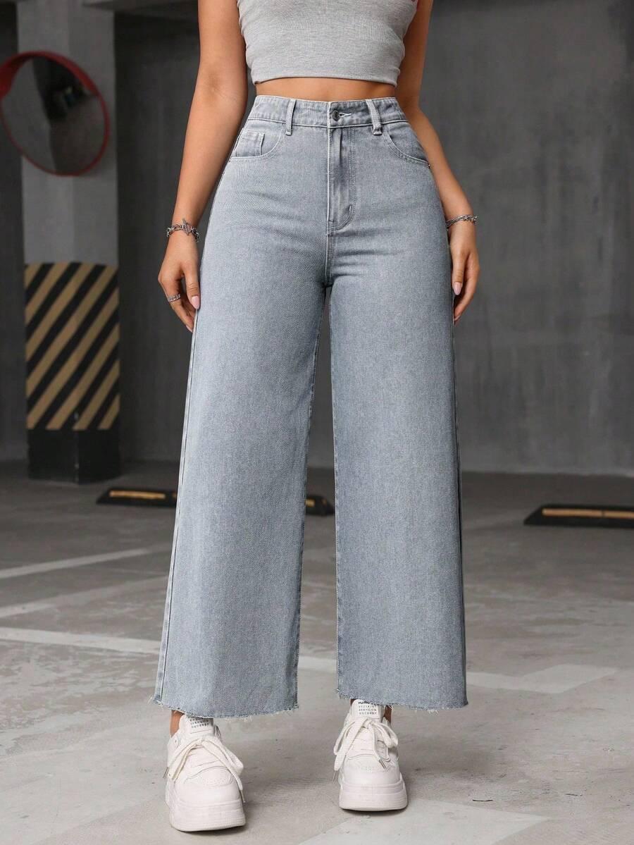 szare spodnie jeans