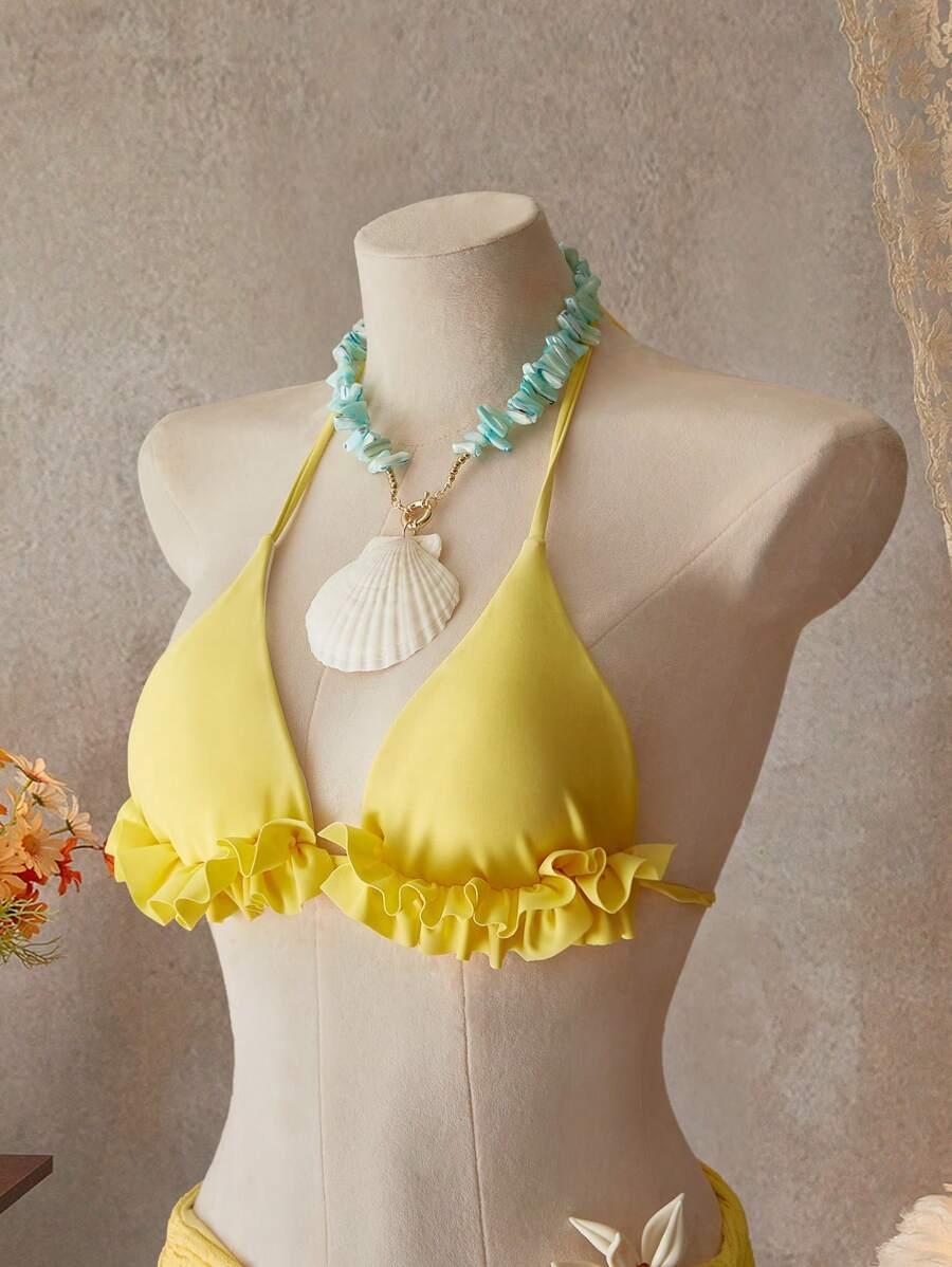  żółta góra od bikini