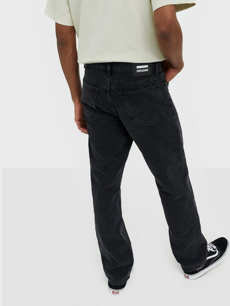 CZARNE PROSTE SPODNIE JEANS
