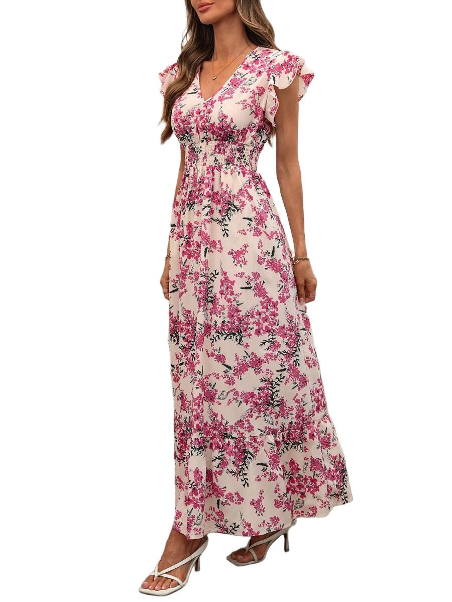 SUKIENKA MAXI W KWIATY