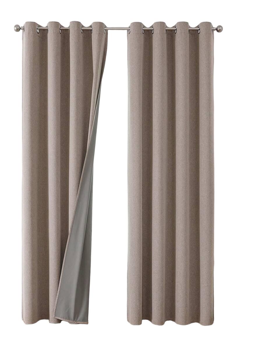 brązowa zasłona 2-pack