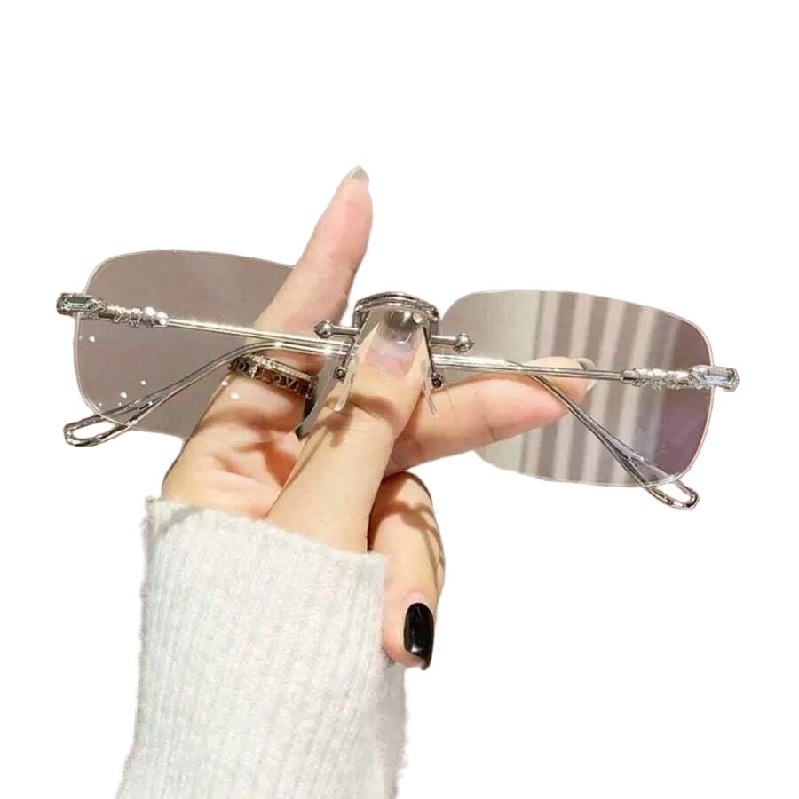 srebrne okulary zerówki