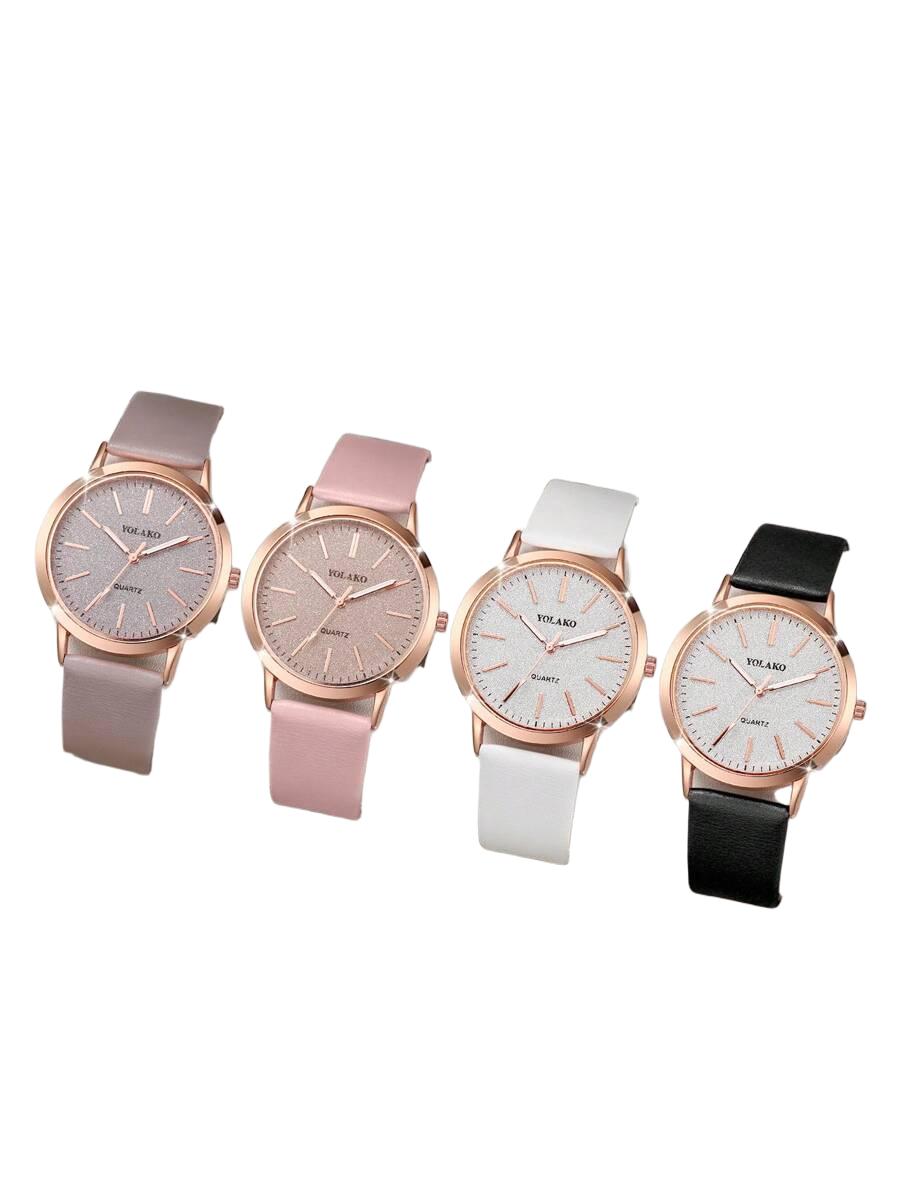 zegarek okrągła tarcza 3-pack