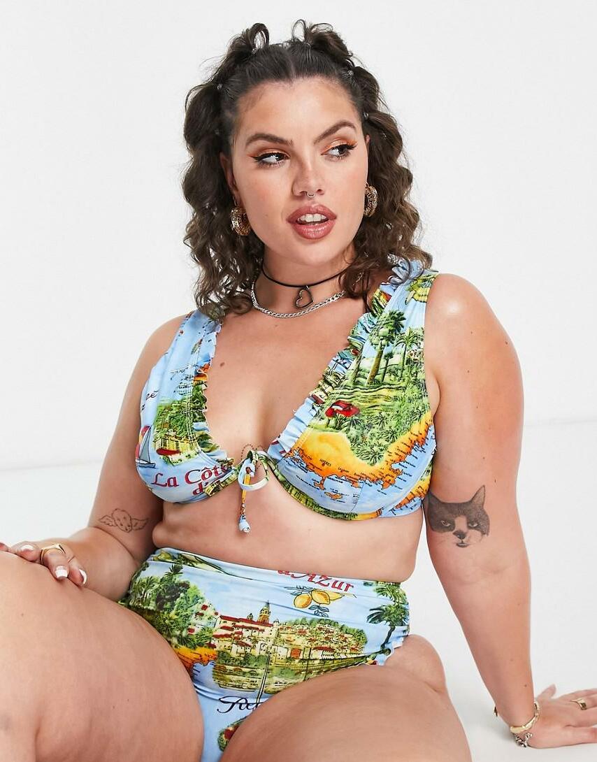 GÓRA OD BIKINI PRINT